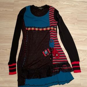 Recycles sweaters funky dress